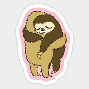 Sloth Hugs Sticker